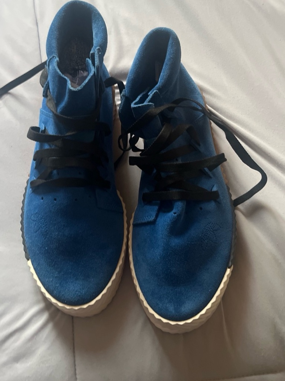 Adidas x Alexander Wang Gum Sole Blue Sneakers